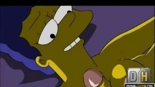 Simpsons Porn Sex Night marge mature and tit fuck