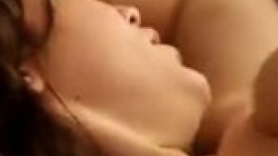 mature with saggy tits rides a dick