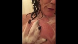 Soapy Boob Shower Play