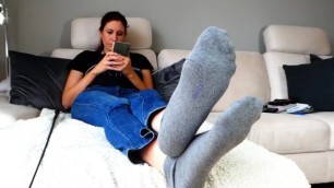 At her Feet - Socks and Foot Worship