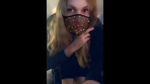 Sexy Trans Girl Black Upskirt Anal Fuck Blonde Sissy Slut Dildo
