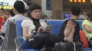 Asian soles at airport