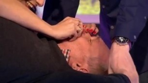 Mature Feet Tickled on Live TV