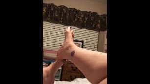 Nerdy Girl needs to Give you a Foot Job (tease)