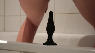 ASMR TEEN PRACTICES HOW TO RIDE a TOY IN THE SHOWER - CLOSE UP