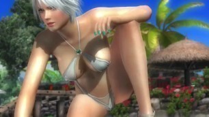 Dead or alive 5 Christie hot blonde in mini swimsuit bikini thong sexy ass!