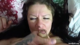 The guy fucked in his mouth with a big tits.Cumshots