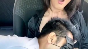 Ladyboy cums hard in his mouth (Short)