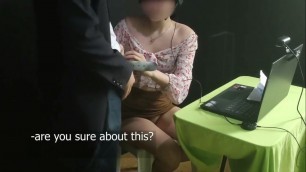 18 yo working student fuck her boss while on work - eng sub