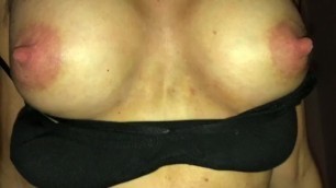 Skinny married mature with fake tits rides boyfriend