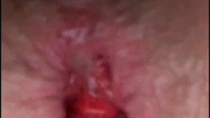 Gaping My Wet Boy Pussy Nice and Wide