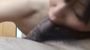 My Mom giving me a blowjob and sucking my balls
