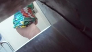 Spying my mom rubbing pussy in toilet.