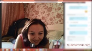 Cumming for amazed MILF on Skype