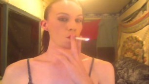 sexy bitch smoking marlboro reds