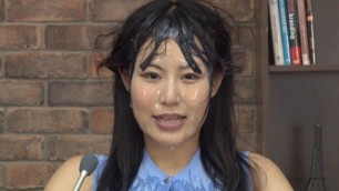 News Announcer BUKKAKE, Japanese, censored, first girl