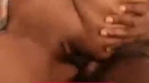 home fucking black woman getting it hot on her pussy on the bedroom