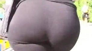 Big Fat Mature BBW Booty Walking Outdoor